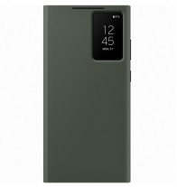 Калъф тефтер оригинален Samsung Smart View Wallet Case EF-ZS918CGEGWW за Samsung Galaxy S23 Ultra 5G SM-S918B маслено зелен